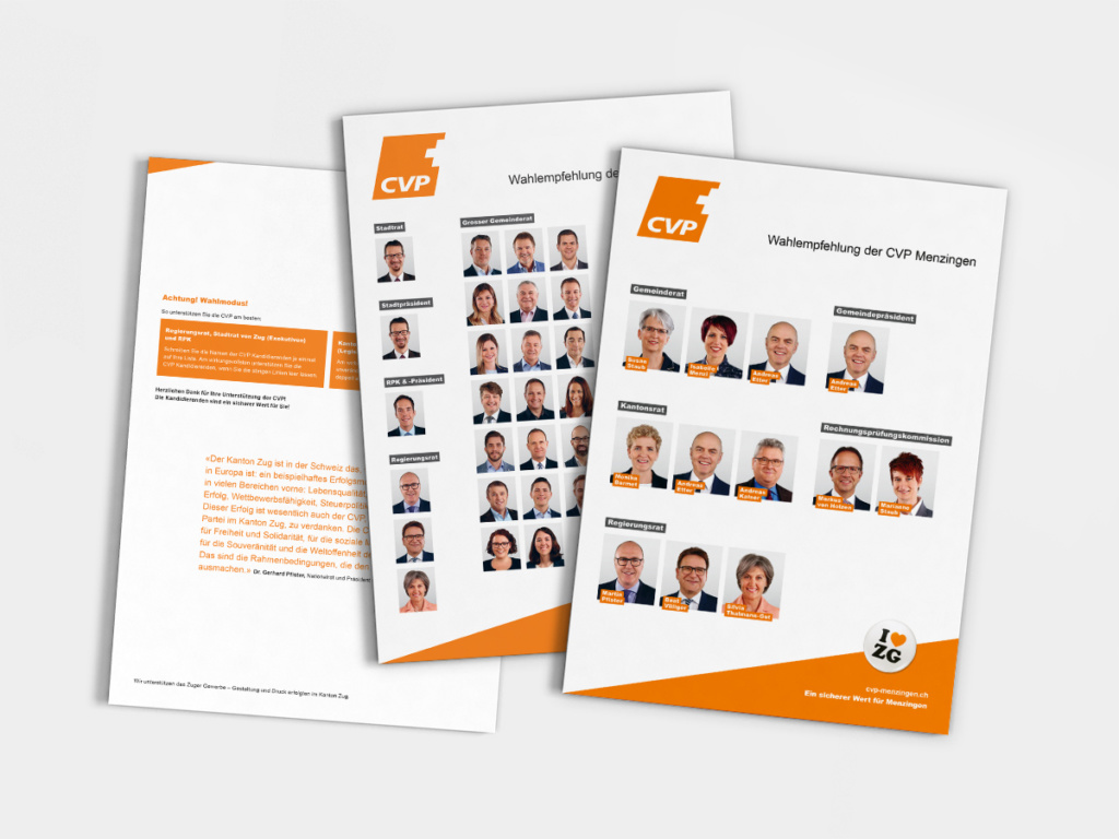 Wahlbroschüre CVP