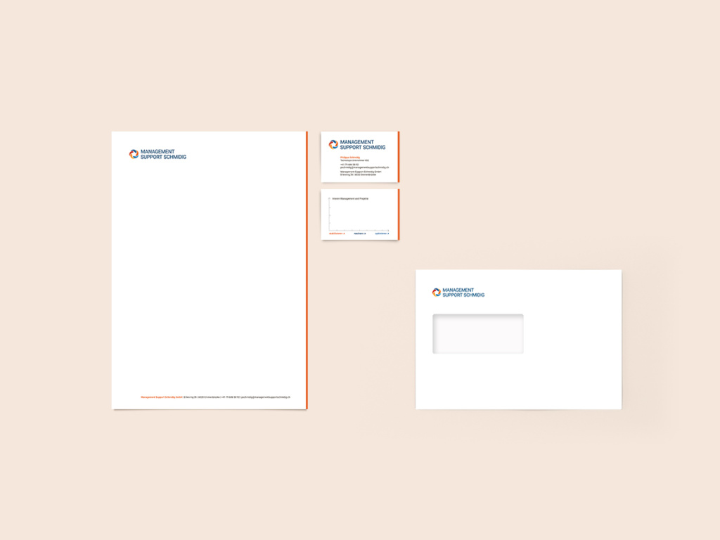Briefschaft Management Support Schmidig