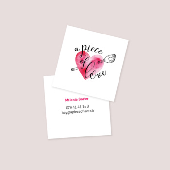 Visitenkarte a piece of love