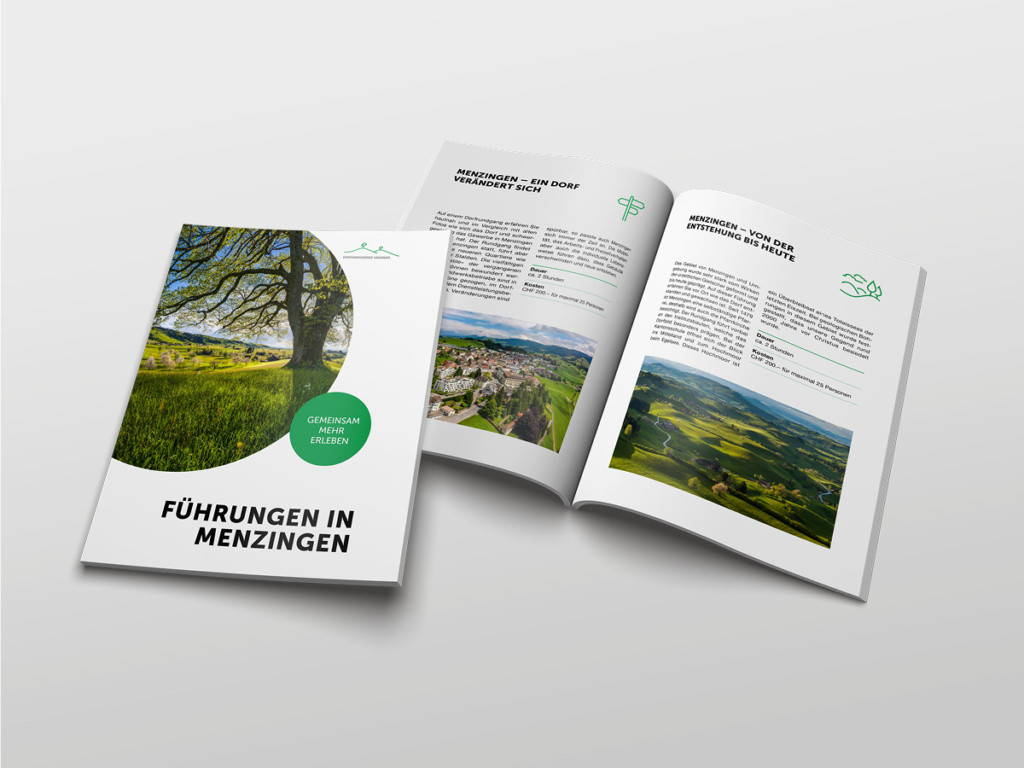 Broschüre Führungen Gemeinde Menzingen