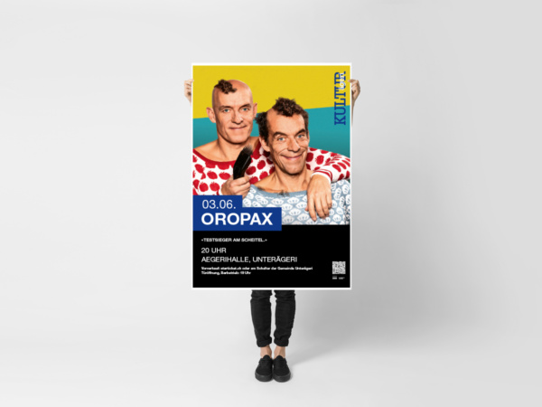Aegerihalle Kulturplakat 2022 Oropax